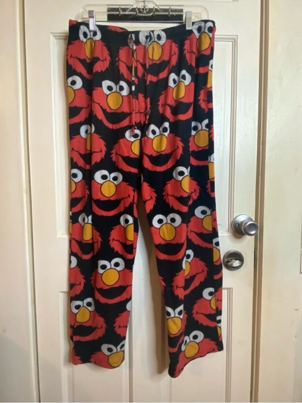 Sesame Street Elmo Black and Red Kids Pajama Bottoms